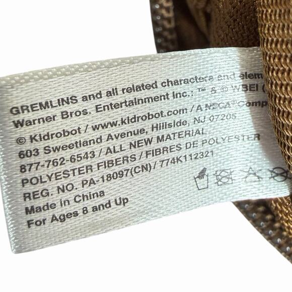 Kidrobot Gremlins Gizmo Plush Fanny Pack Waist Bag Crossbody Warner Bros Cosplay - Picture 7 of 11